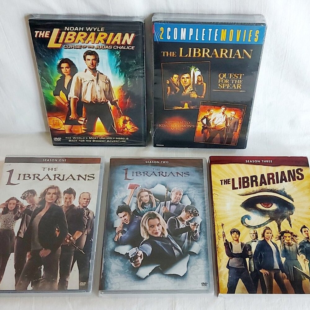 Librarians TV Series Seasons 1 2 3 / & 3 Movies 6 DVD's NEW Factory Sealed